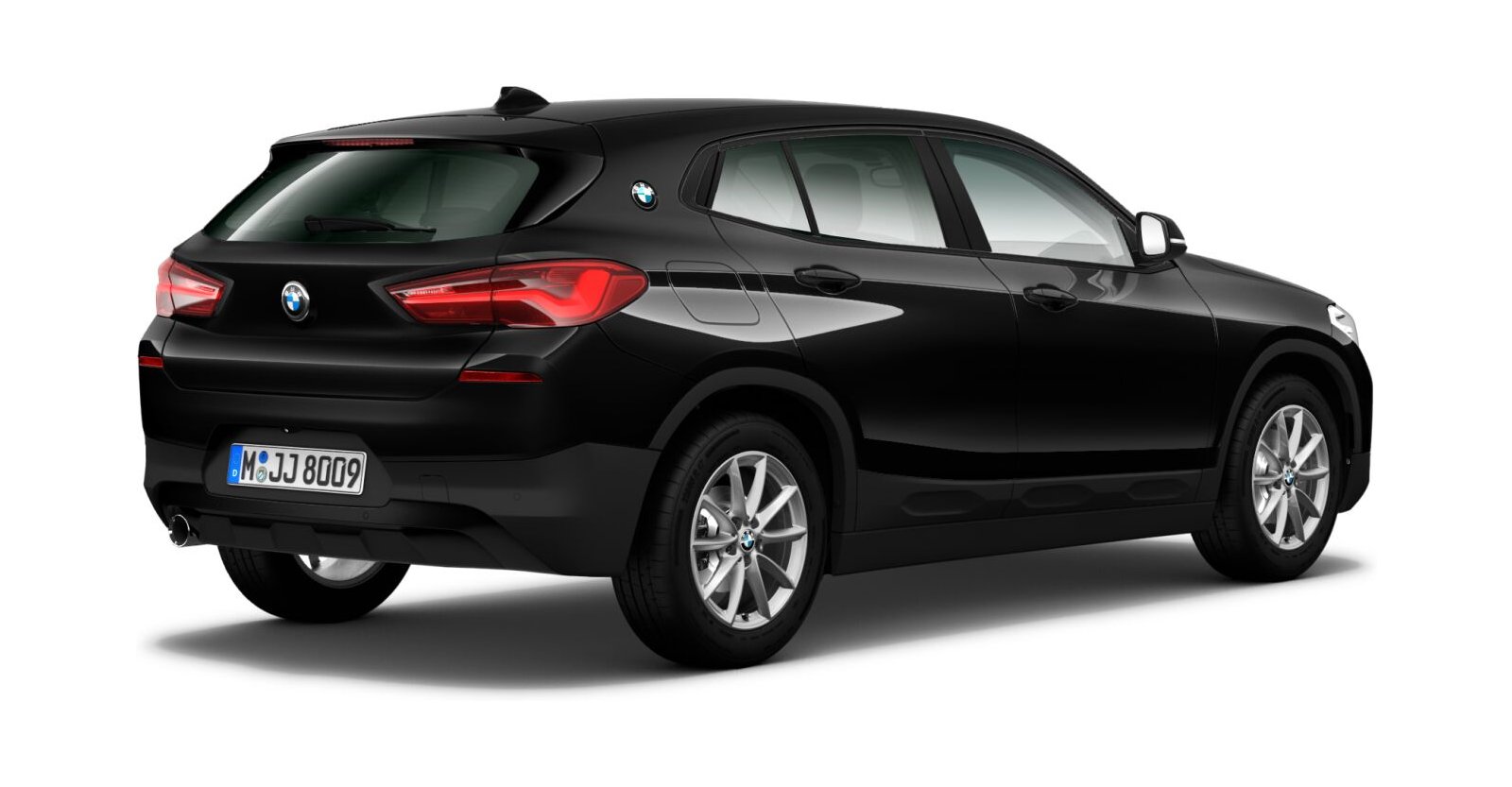 BMW BMW X in Schwarz von hinten BMW BMW X in Schwarz von hinten