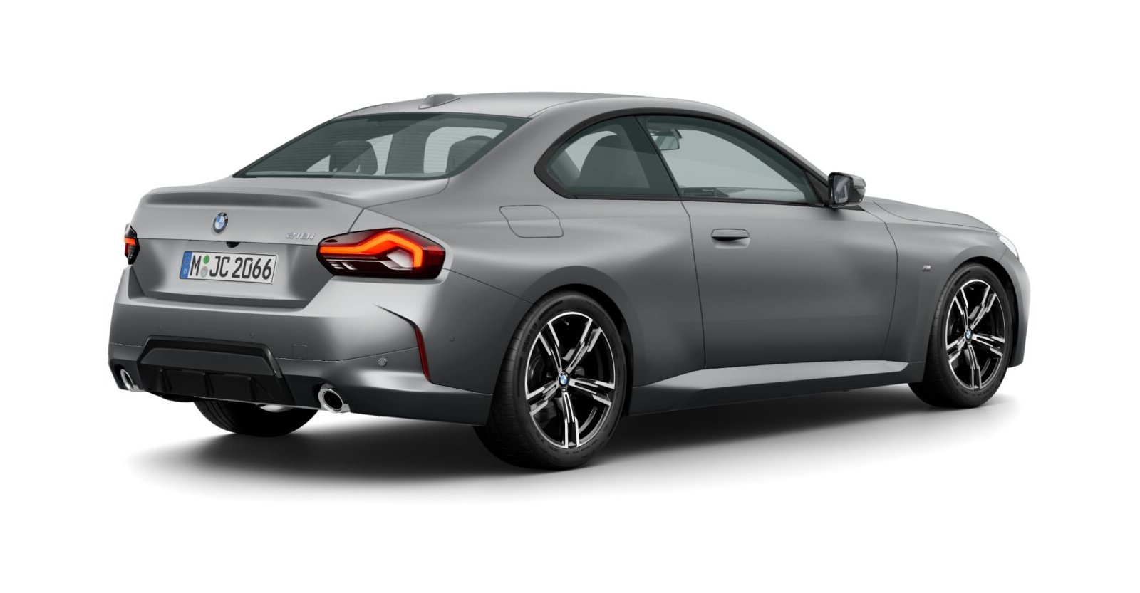 BMW BMW 2er in Grau von hinten