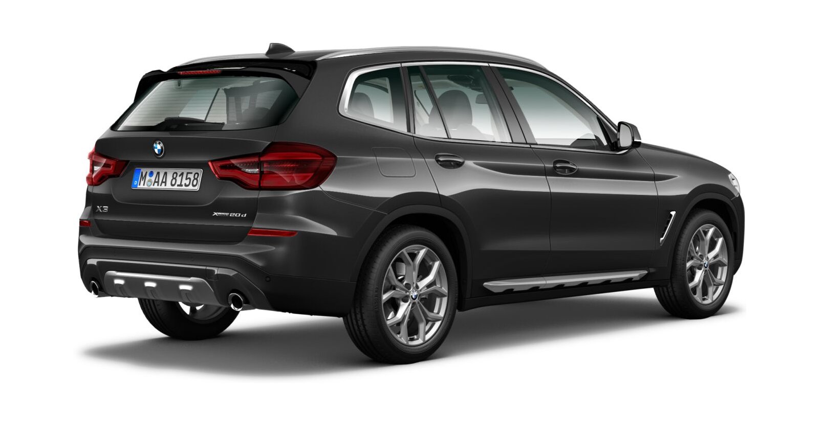 BMW BMW X in Grau von hinten BMW BMW X in Grau von hinten