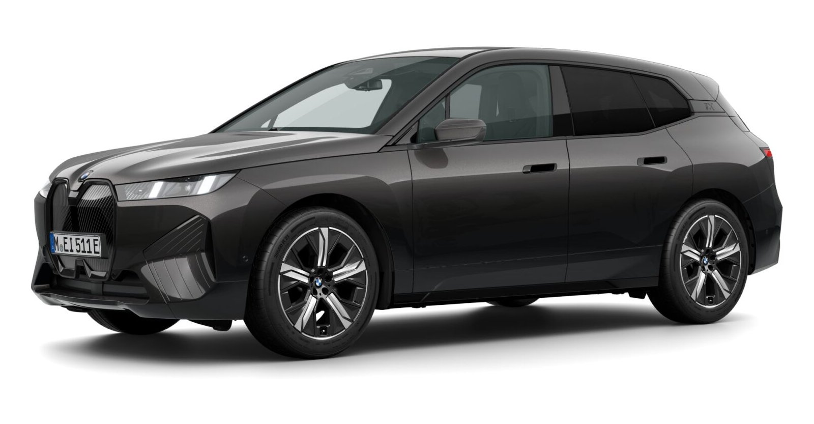 BMW iX xDrive45 in Grau von vorne BMW iX xDrive45 in Grau von vorne