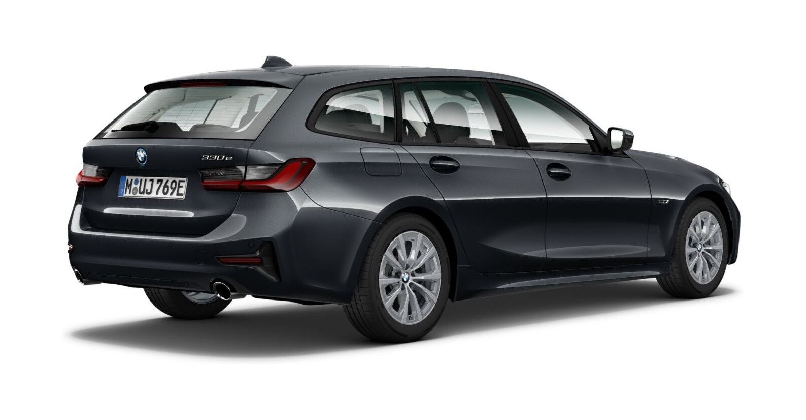 BMW BMW 3er in Grau von hinten BMW BMW 3er in Grau von hinten