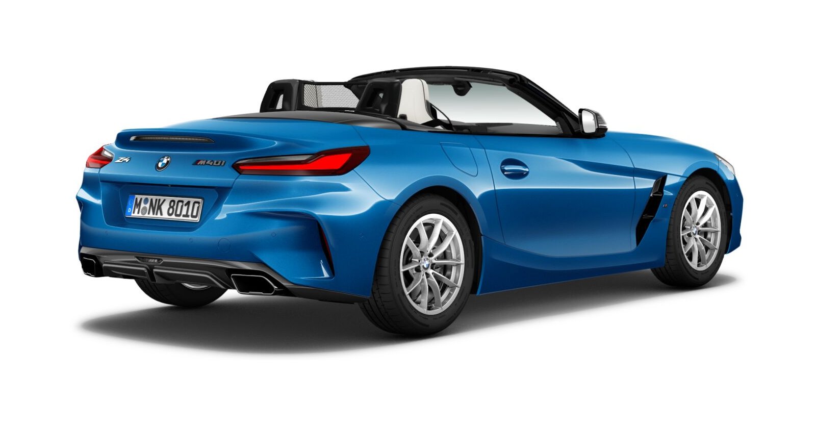 BMW BMW Z in Blau von hinten BMW BMW Z in Blau von hinten
