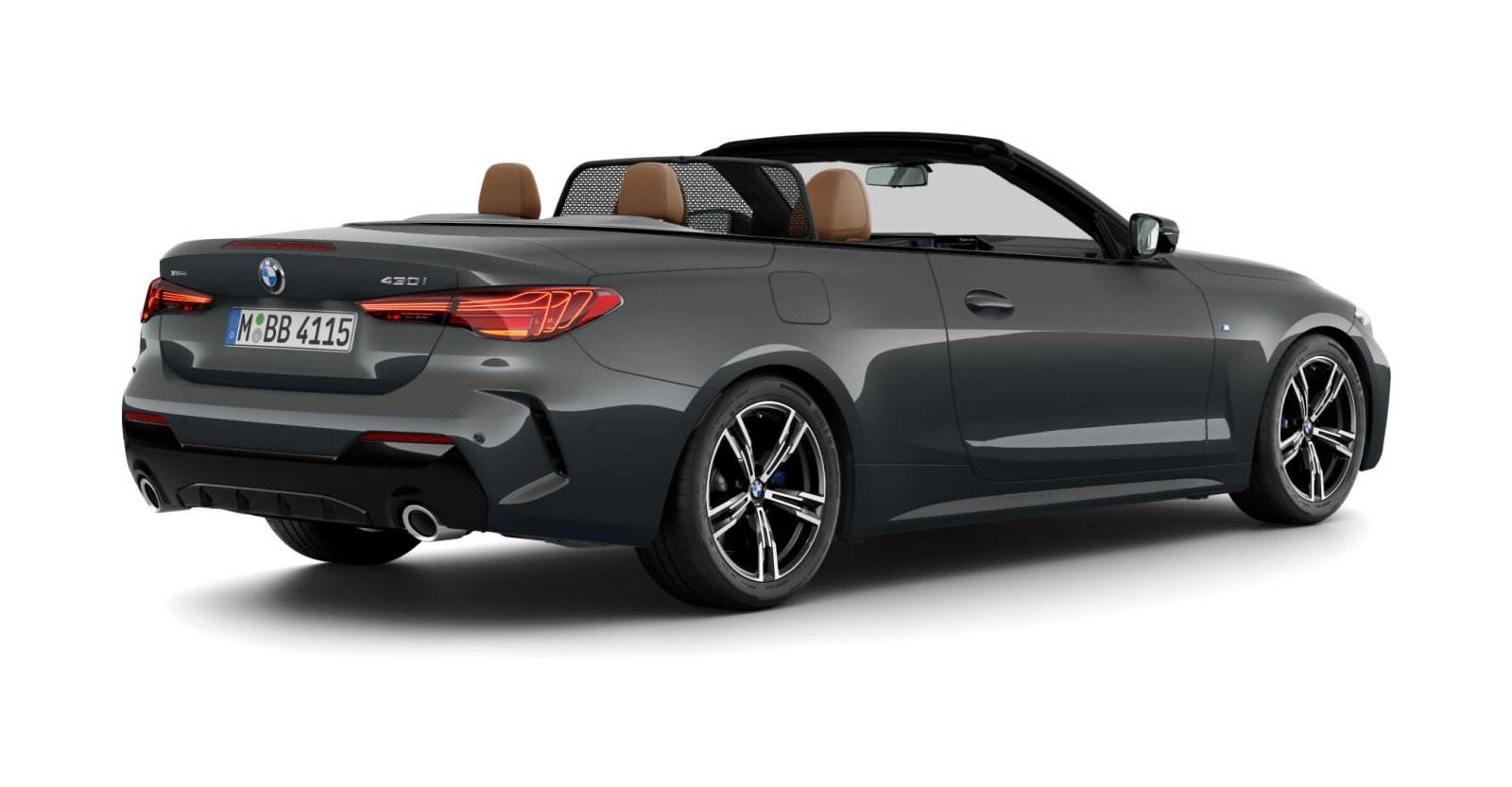 BMW BMW 4er in Grau von hinten