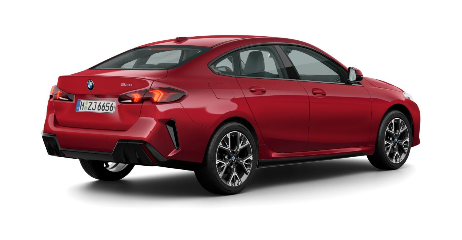 BMW BMW 2er in Rot von hinten