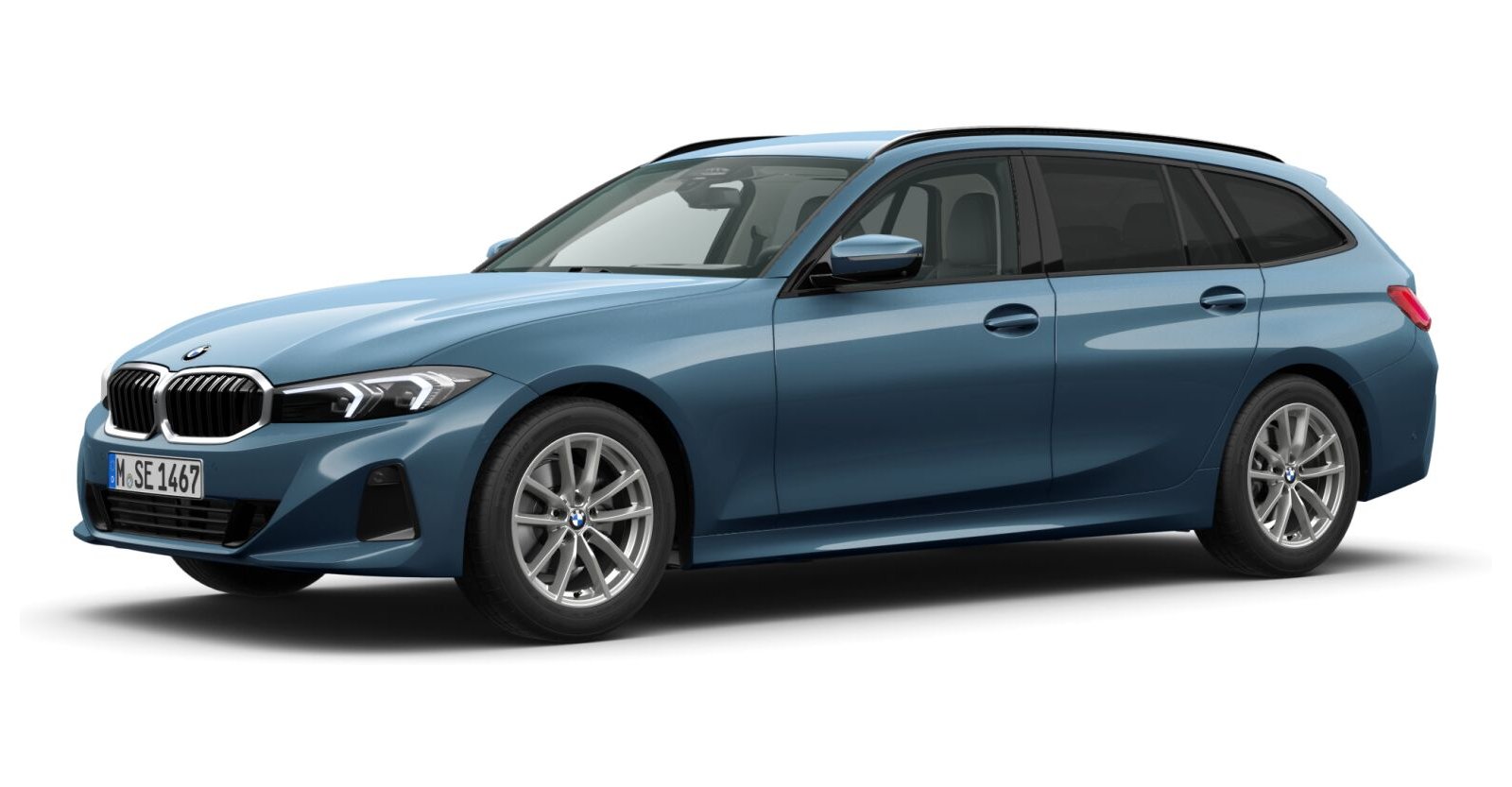 BMW BMW 3er in Blau von vorne