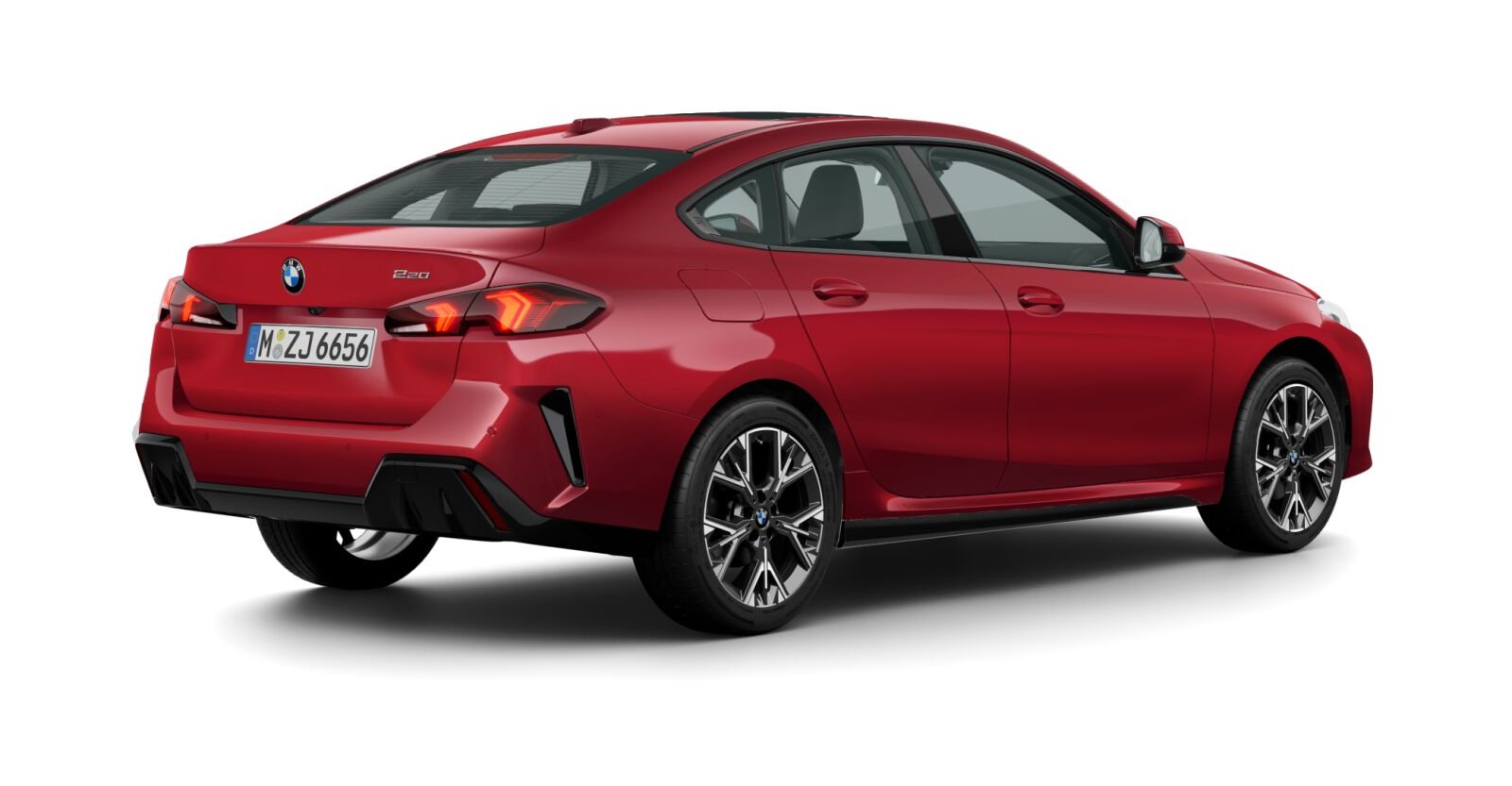 BMW BMW 2er in Rot von hinten