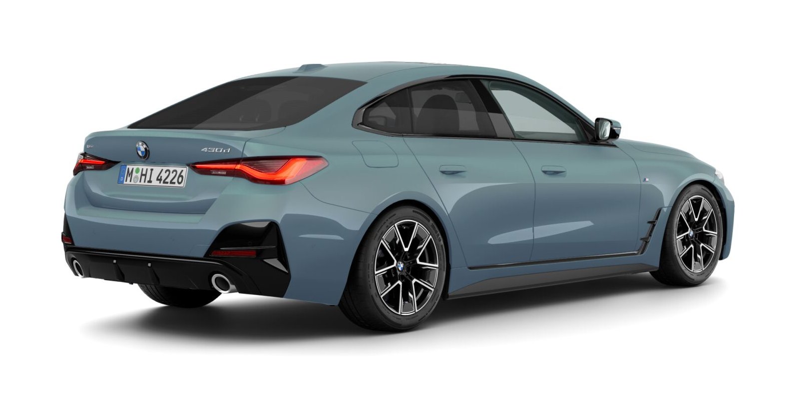 BMW BMW 4er in Grün von hinten