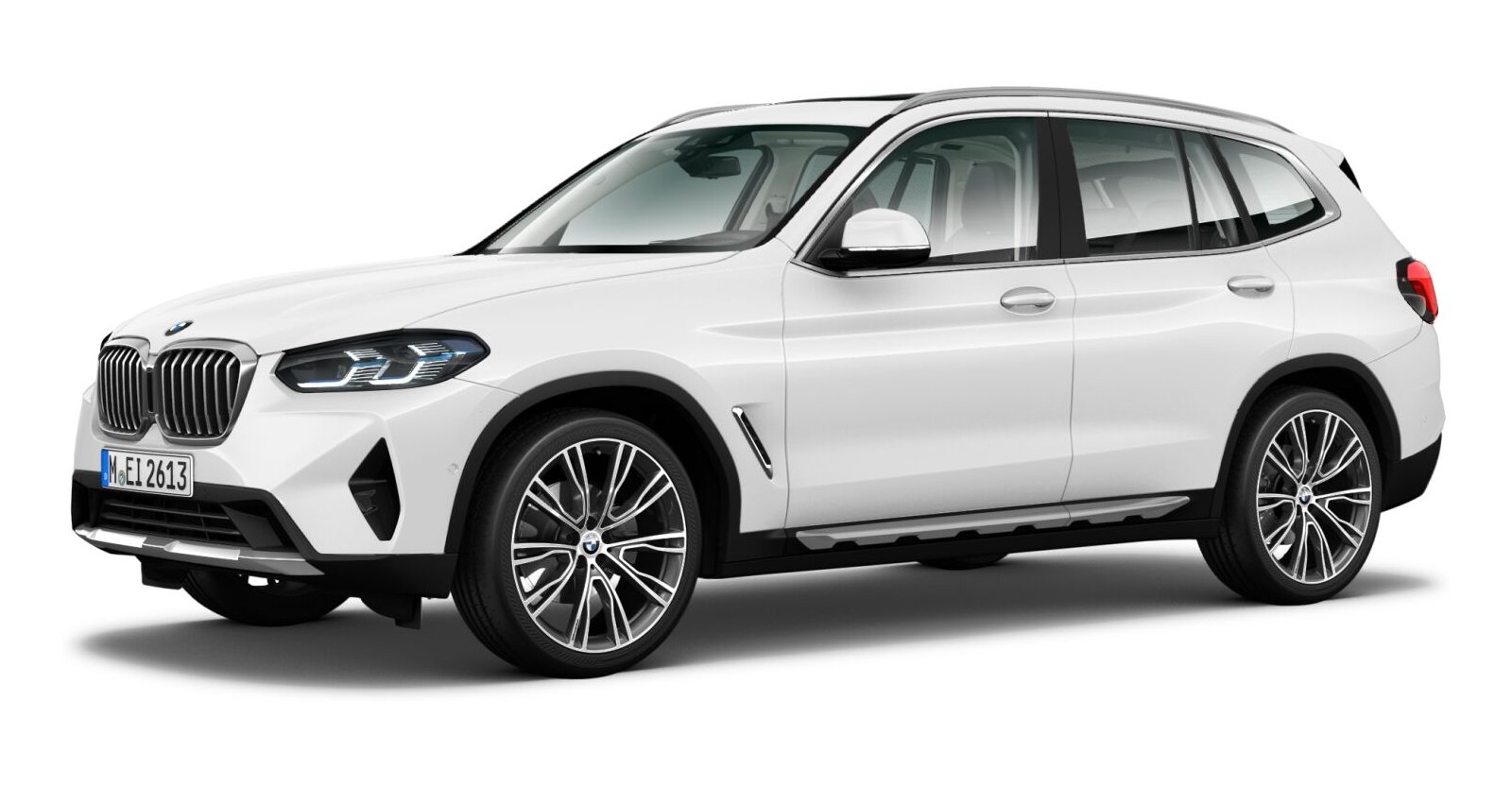 BMW X3 xDrive 20i in Weiß von vorne