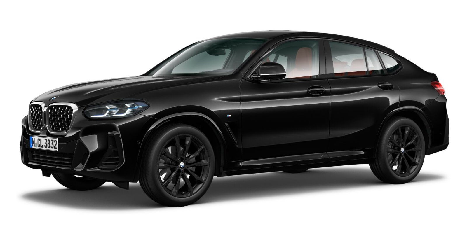 BMW X4 xDrive20d in Schwarz von vorne BMW X4 xDrive20d in Schwarz von vorne