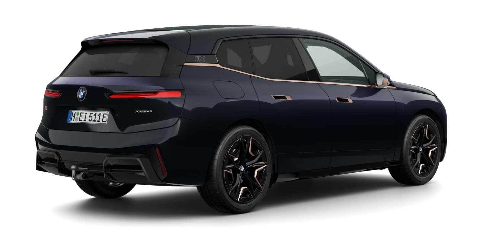 BMW BMW I in Schwarz von hinten