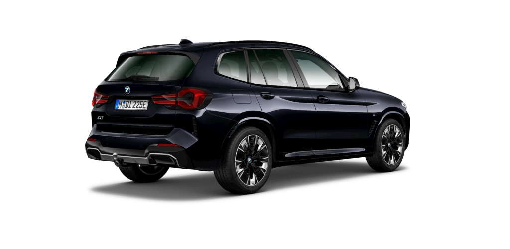BMW BMW I in Schwarz von hinten BMW BMW I in Schwarz von hinten