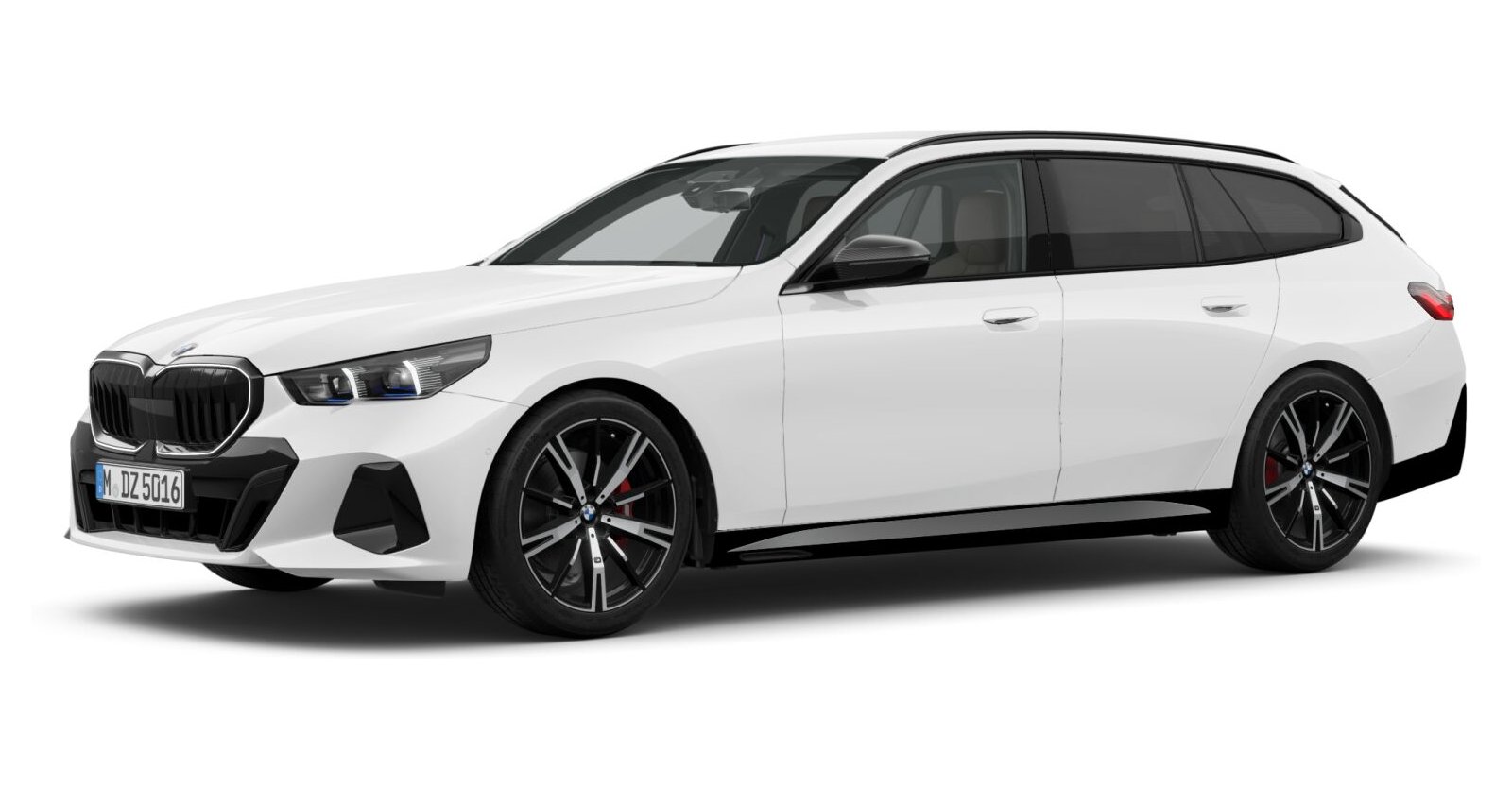 BMW BMW 5er in Weiß von vorne BMW BMW 5er in Weiß von vorne