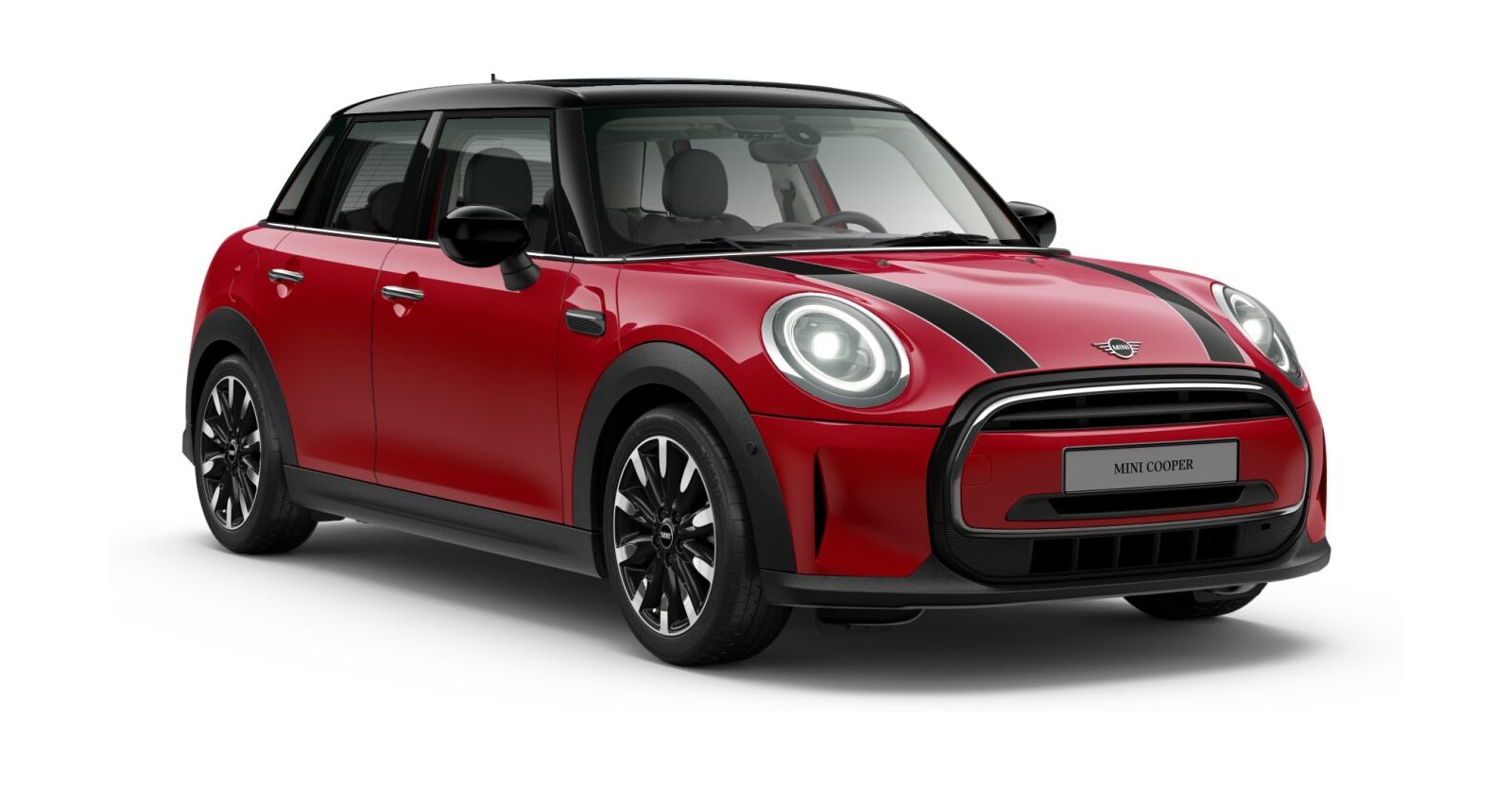 MINI Cooper 5-Türer in Rot von vorne MINI Cooper 5-Türer in Rot von vorne