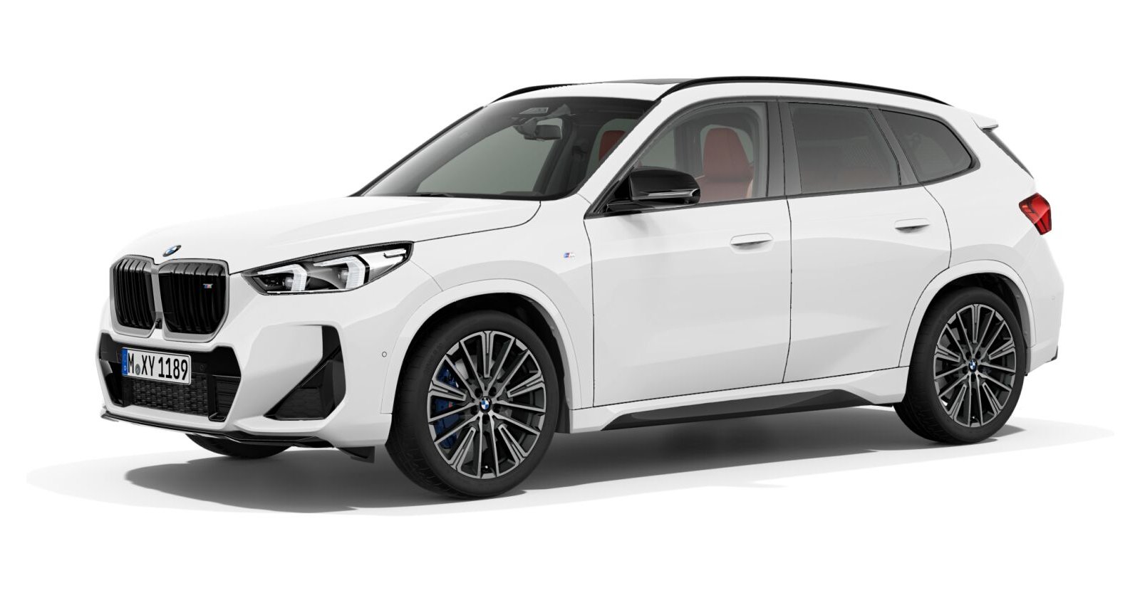 BMW X1 M35i xDrive in Weiß von vorne BMW X1 M35i xDrive in Weiß von vorne