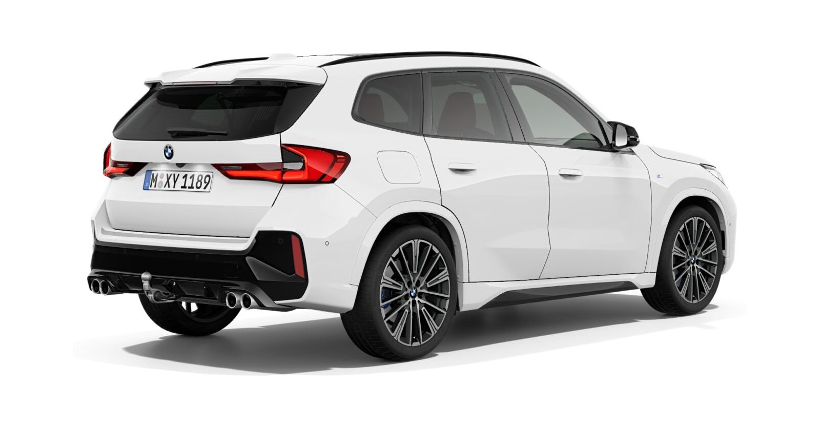 BMW BMW X in Weiß von hinten BMW BMW X in Weiß von hinten