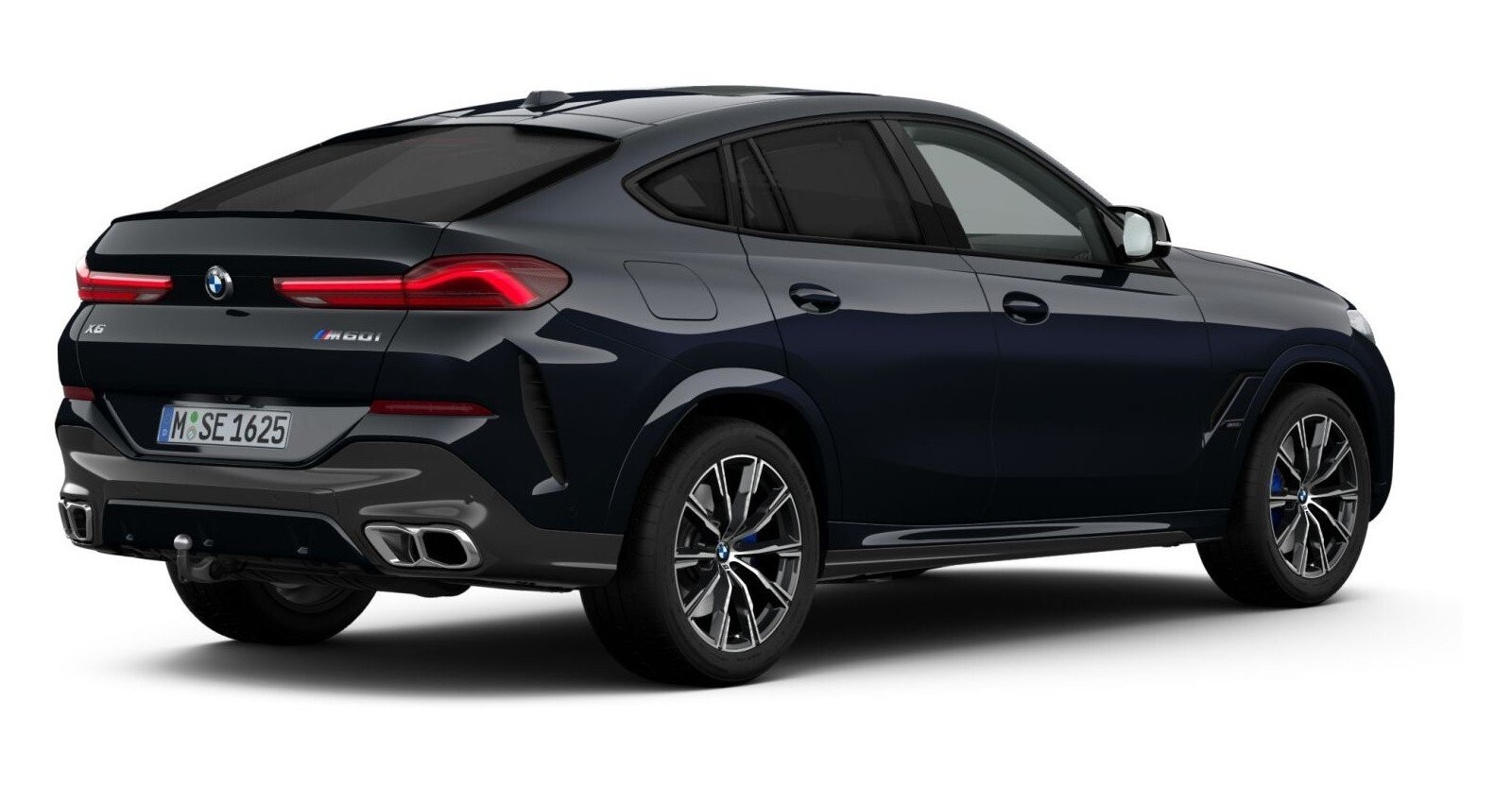BMW BMW X in Schwarz von hinten