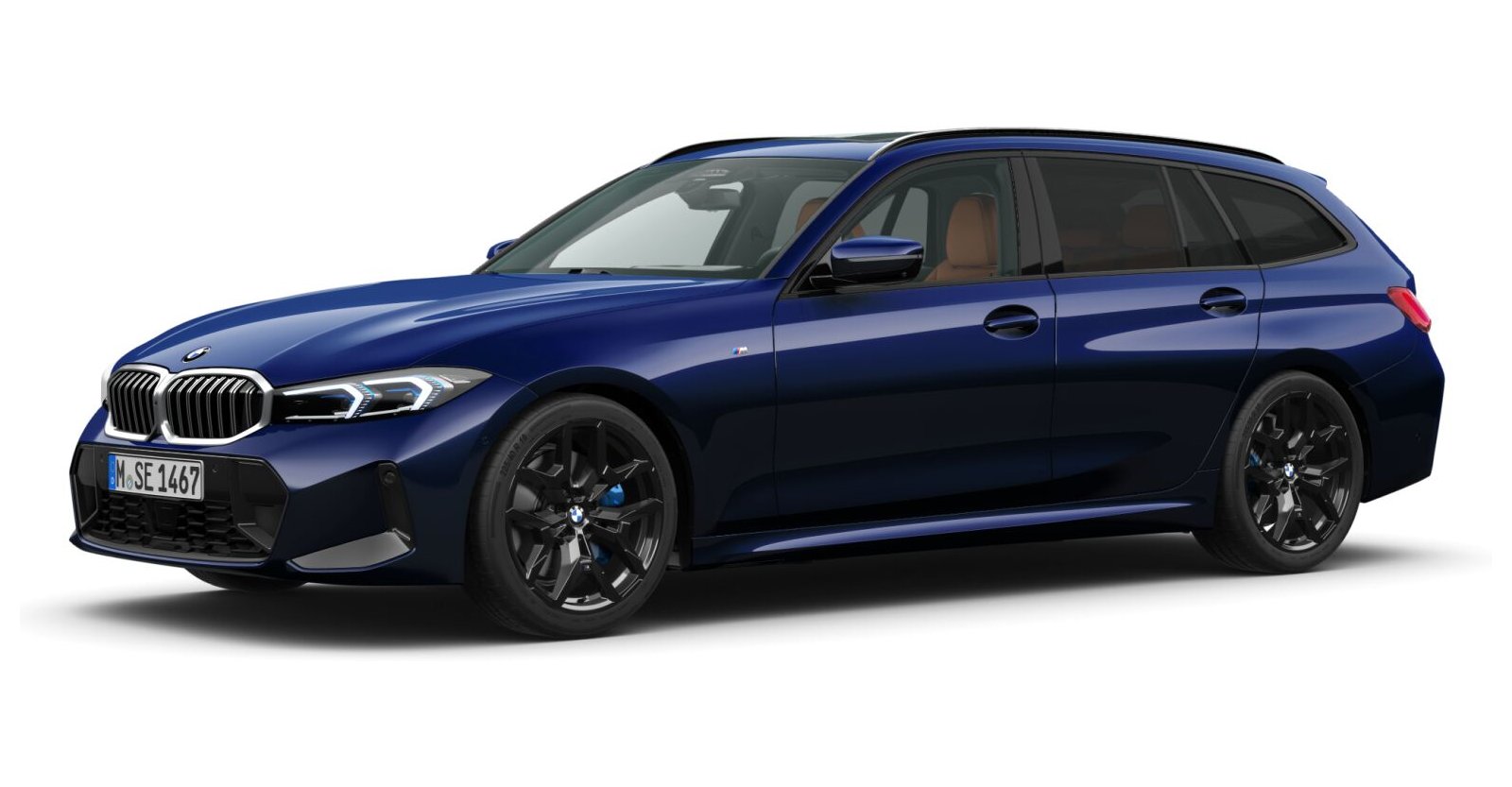 BMW BMW 3er in Blau von vorne BMW BMW 3er in Blau von vorne