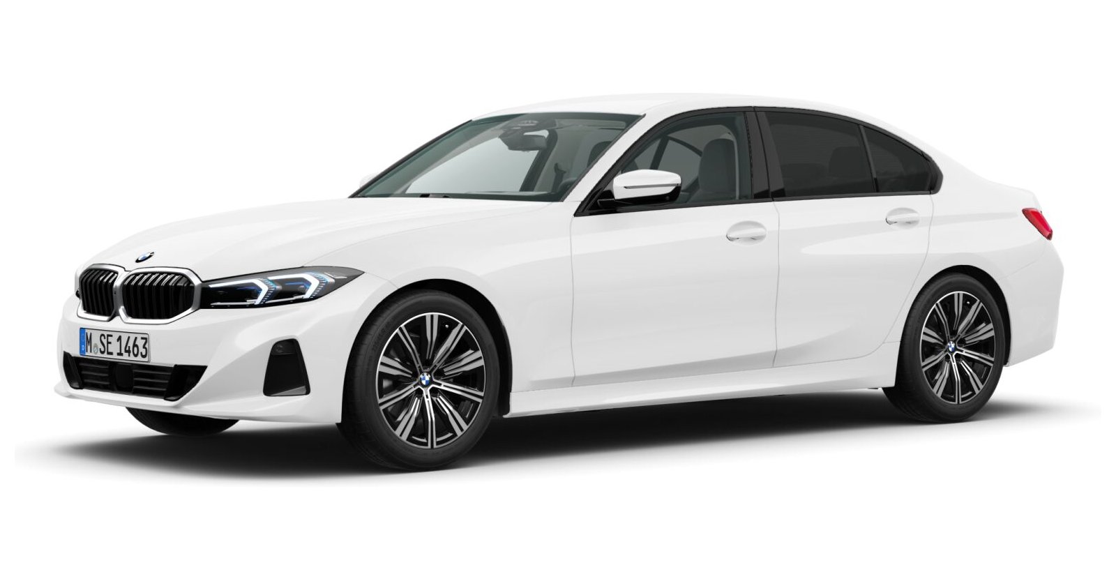 BMW BMW 3er in Weiß von vorne