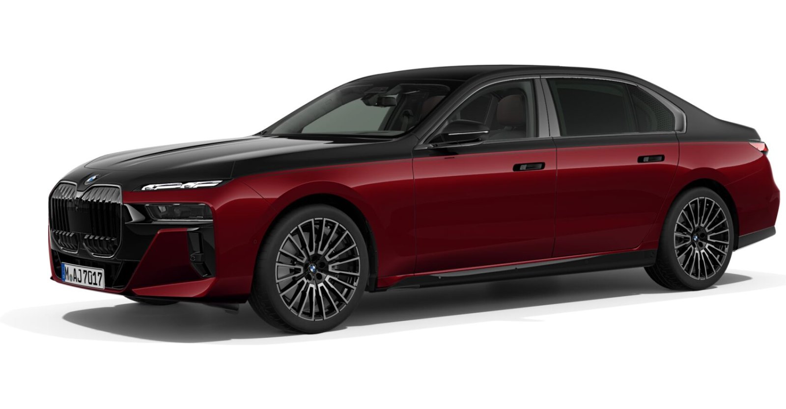BMW BMW 7er in Rot von vorne
