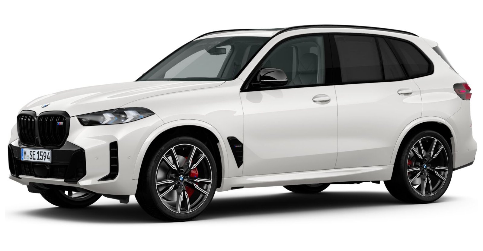 BMW X5 M60i xDrive in Weiß von vorne