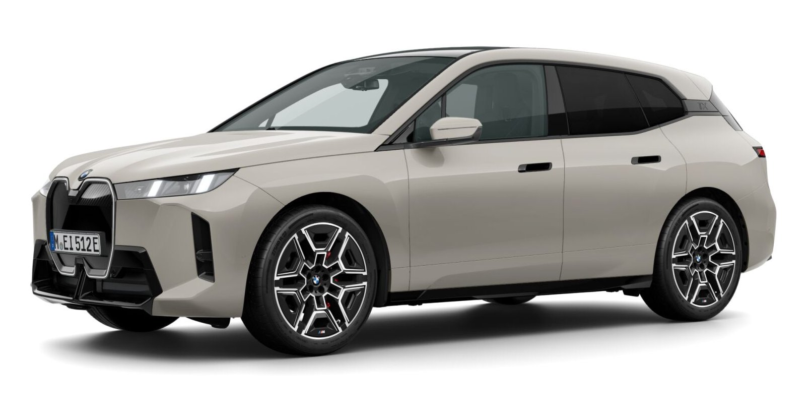 BMW iX xDrive60 in Grau von vorne BMW iX xDrive60 in Grau von vorne