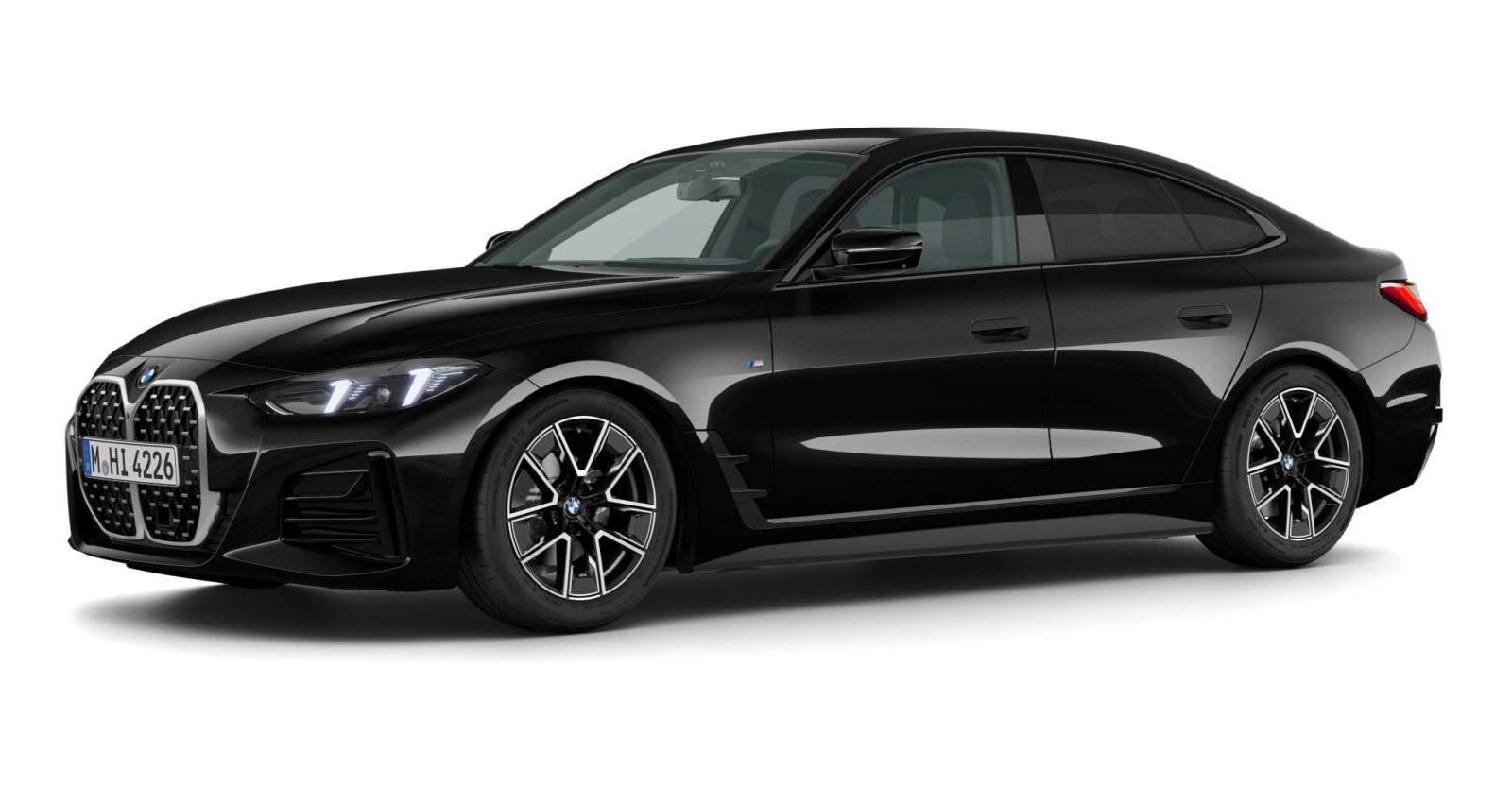 BMW BMW 4er in Schwarz von vorne