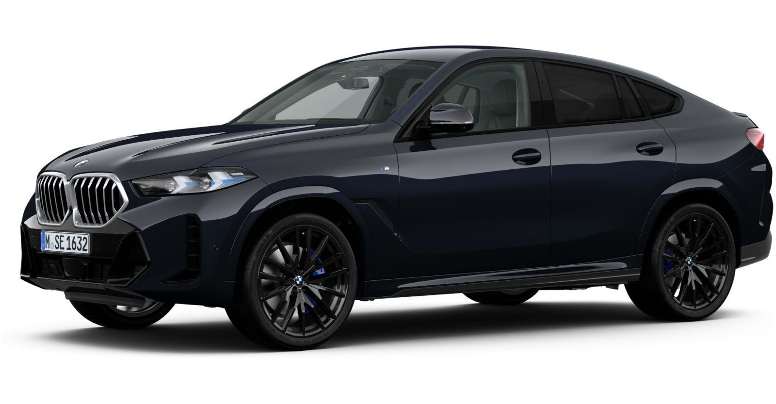 BMW X6 xDrive30d M Sport in Schwarz von vorne BMW X6 xDrive30d M Sport in Schwarz von vorne