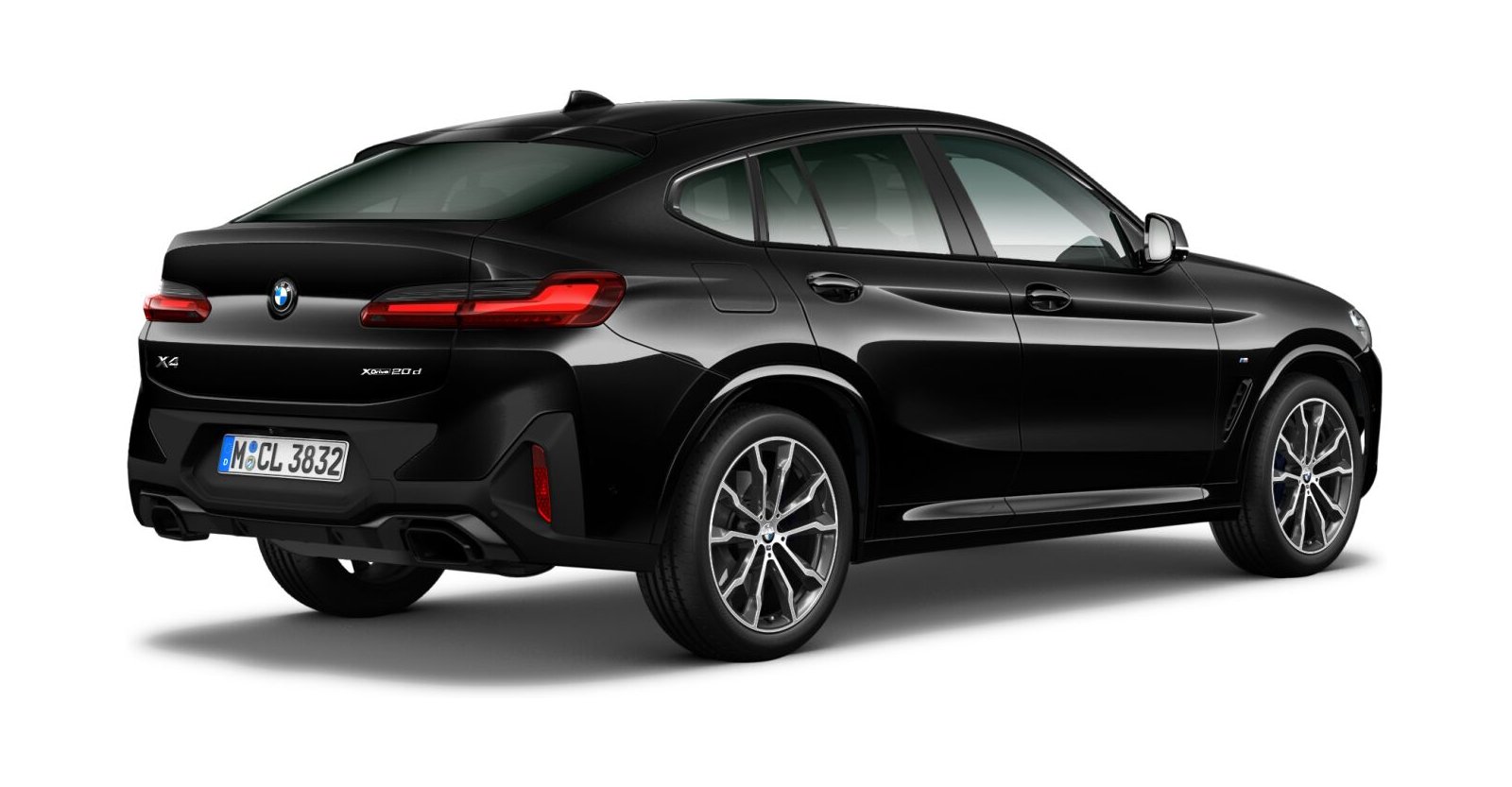 BMW BMW X in Schwarz von hinten BMW BMW X in Schwarz von hinten
