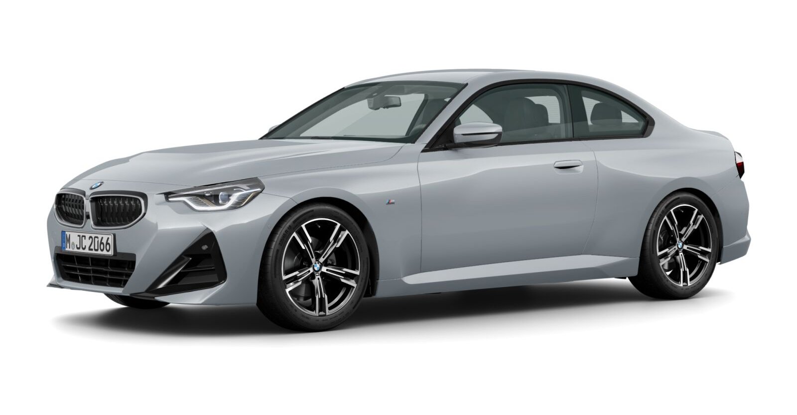 BMW 220i Coupé in Grau von vorne BMW 220i Coupé in Grau von vorne