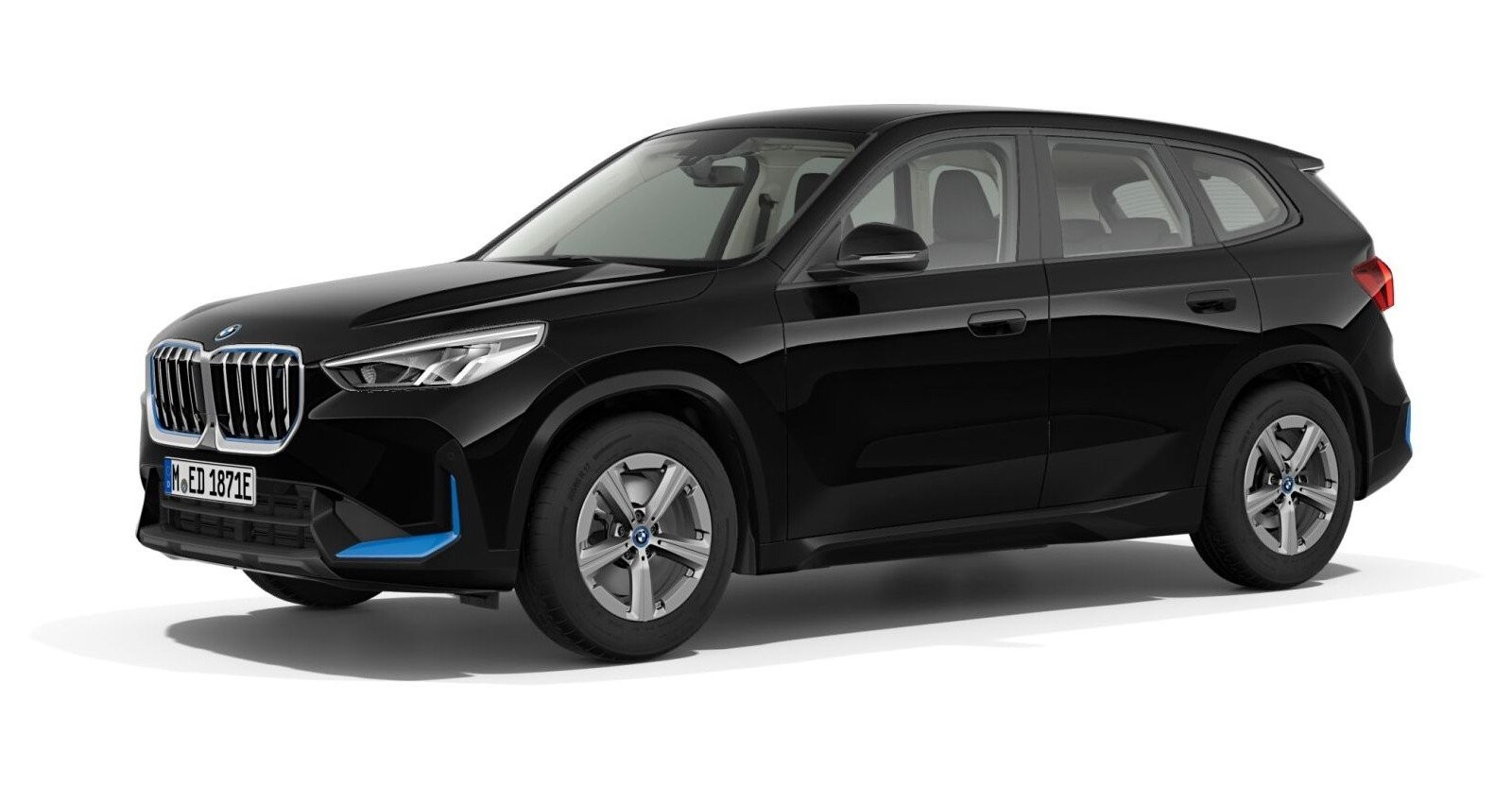 BMW BMW I in Schwarz von vorne BMW BMW I in Schwarz von vorne