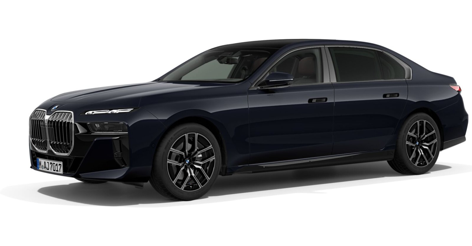 BMW BMW 7er in Schwarz von vorne BMW BMW 7er in Schwarz von vorne