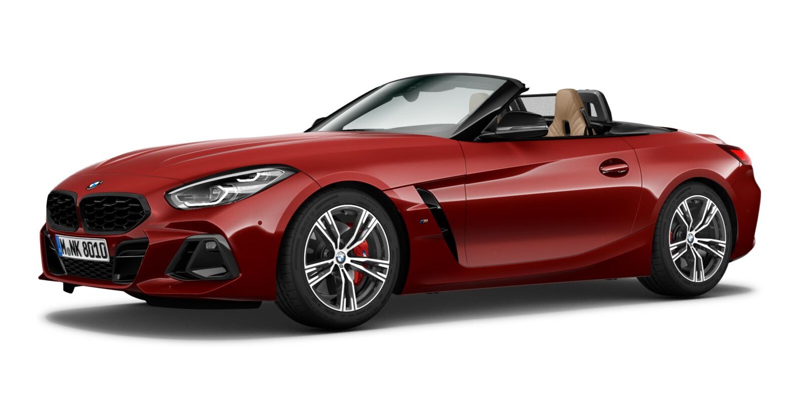 BMW Z4 M40i in Rot von vorne