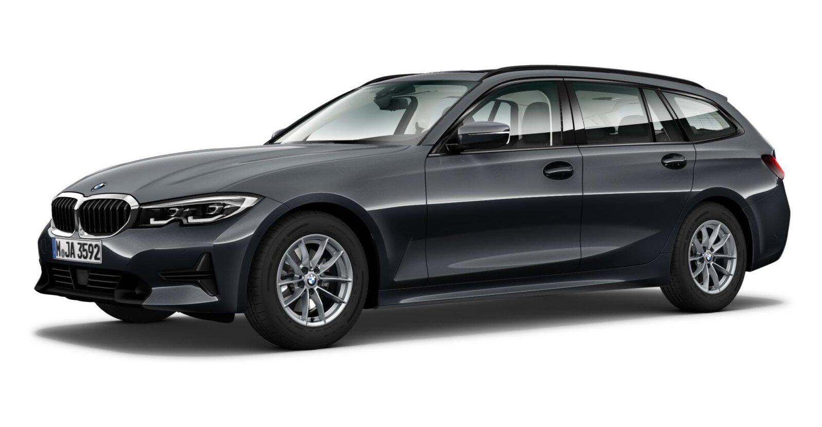 BMW 320i Touring in Grau von vorne BMW 320i Touring in Grau von vorne