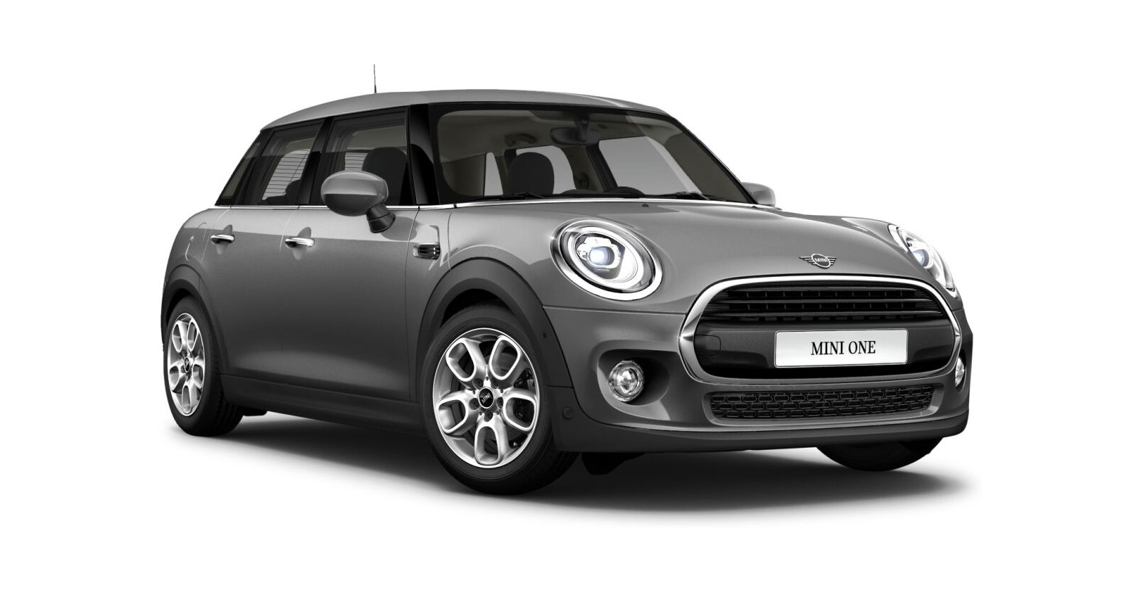 MINI One 5-Türer in Grau von vorne MINI One 5-Türer in Grau von vorne