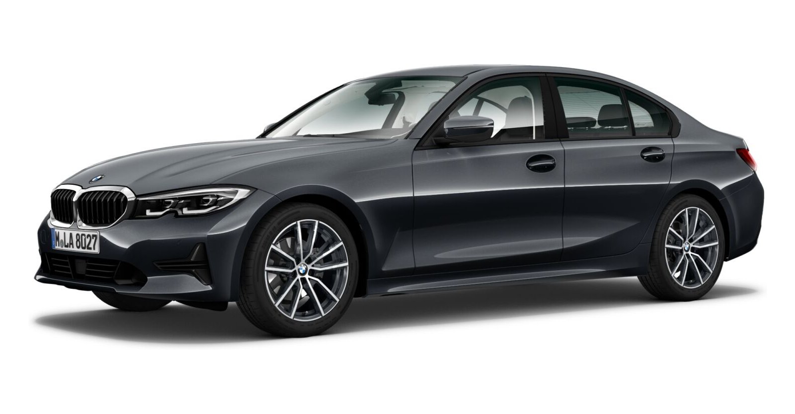 BMW BMW 3er in Grau von vorne BMW BMW 3er in Grau von vorne
