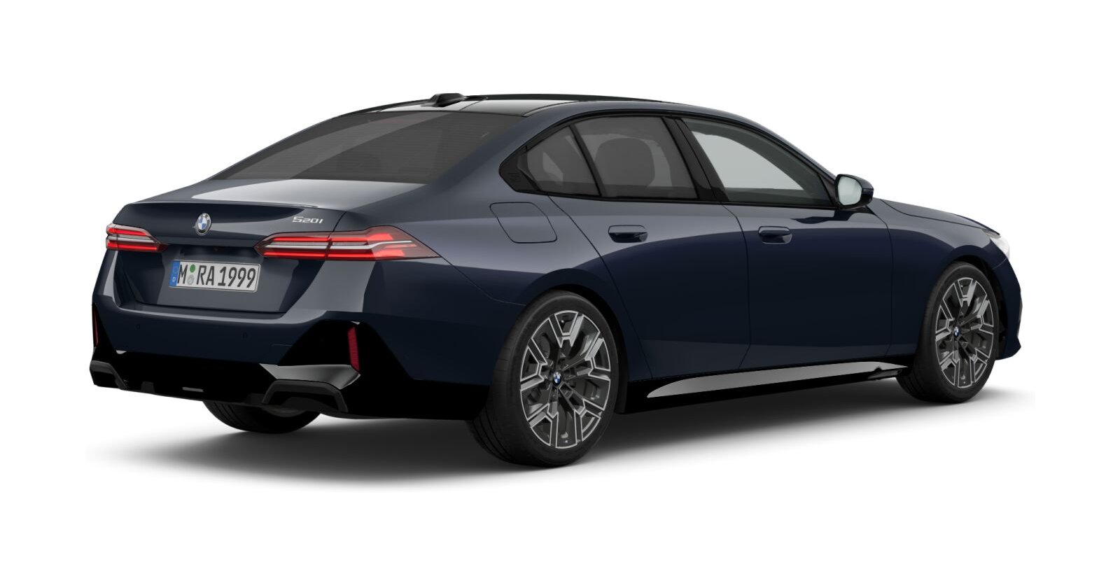 BMW BMW 5er in Schwarz von hinten BMW BMW 5er in Schwarz von hinten