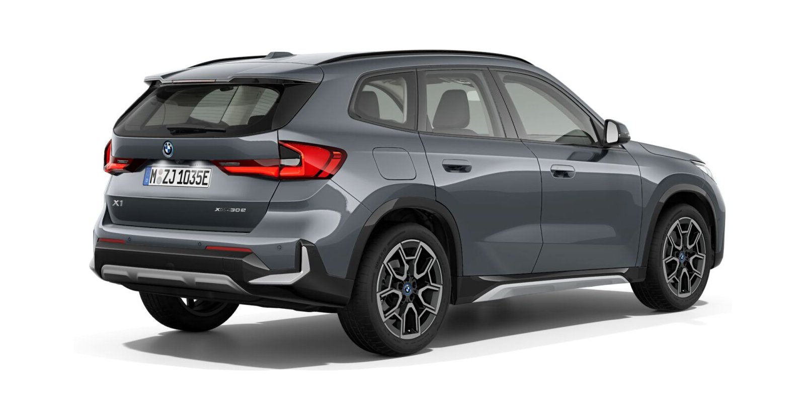 BMW BMW X in Grau von hinten BMW BMW X in Grau von hinten