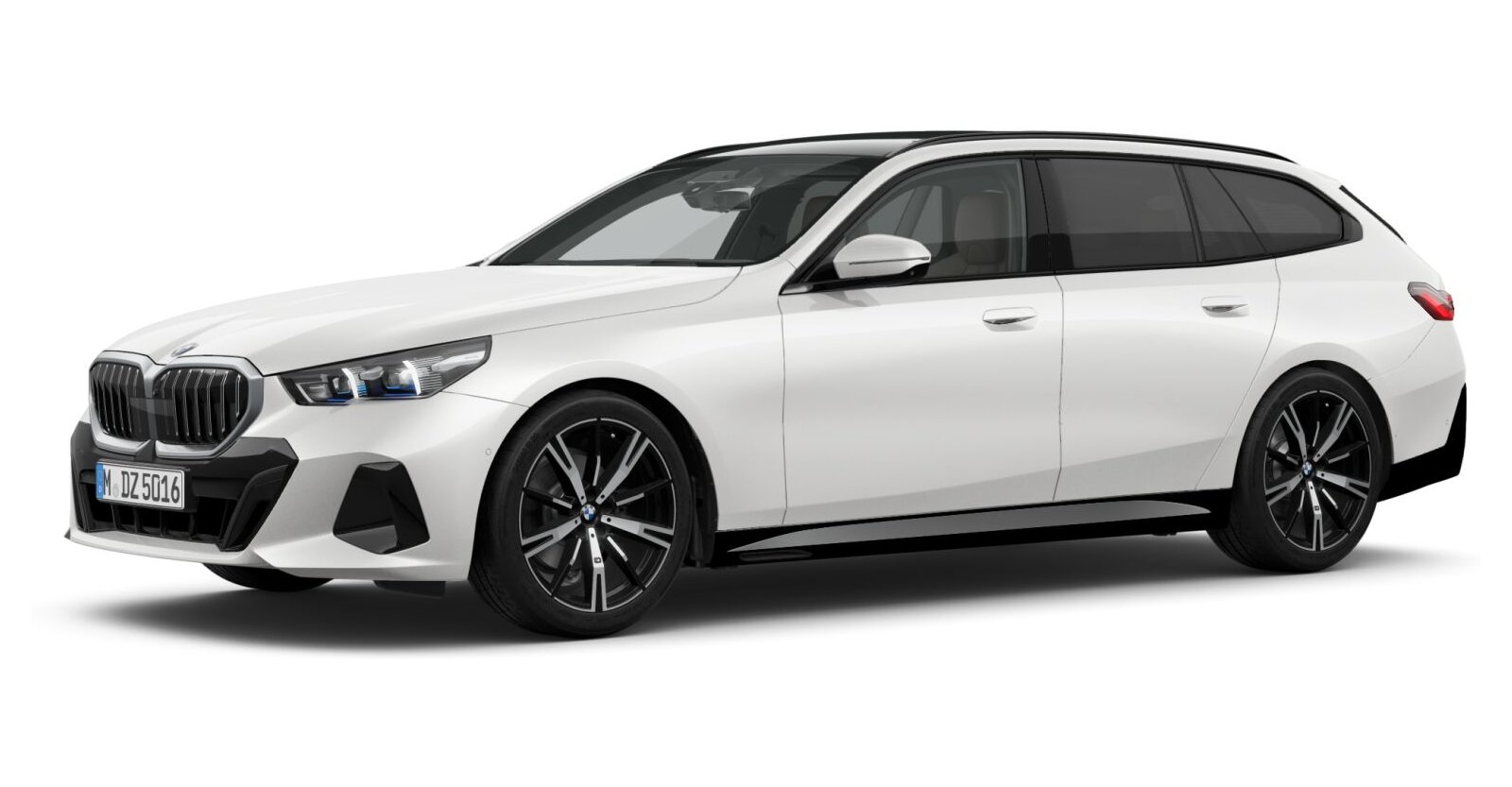 BMW BMW 5er in Weiß von vorne