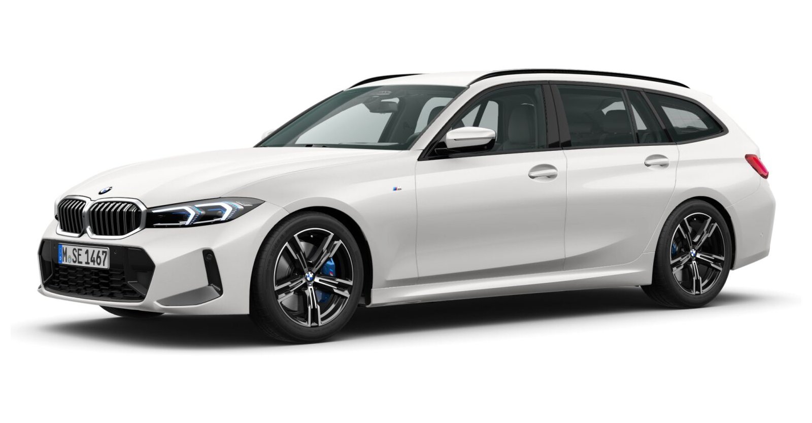 BMW BMW 3er in Weiß von vorne BMW BMW 3er in Weiß von vorne