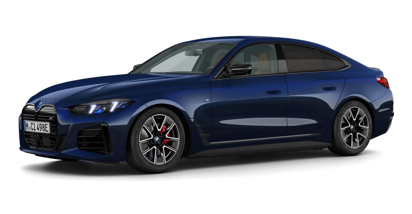 BMW BMW I in Blau von vorne