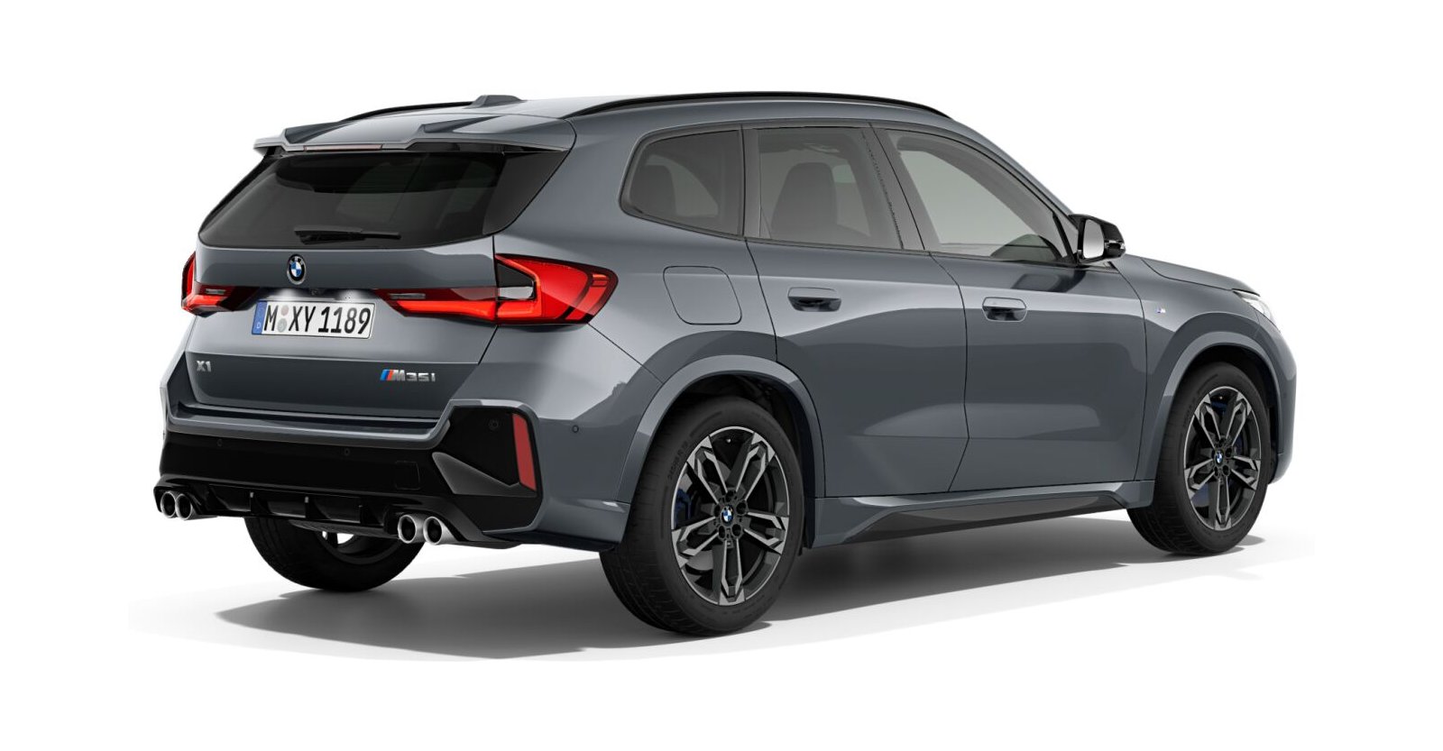 BMW BMW X in Grau von hinten