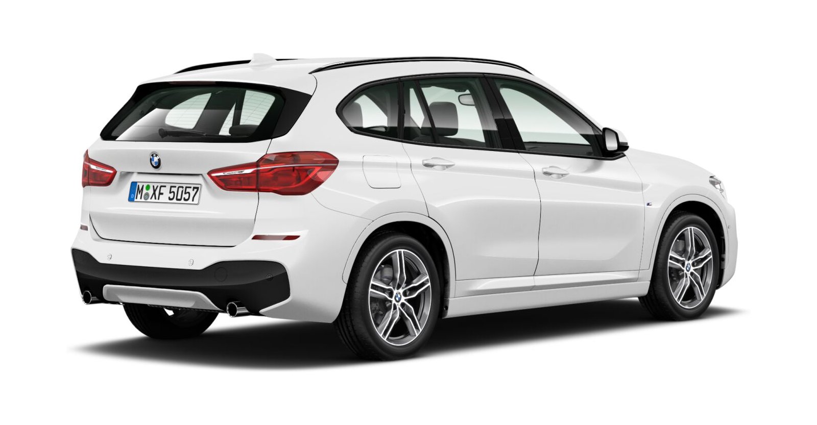 BMW BMW X in Weiß von hinten BMW BMW X in Weiß von hinten