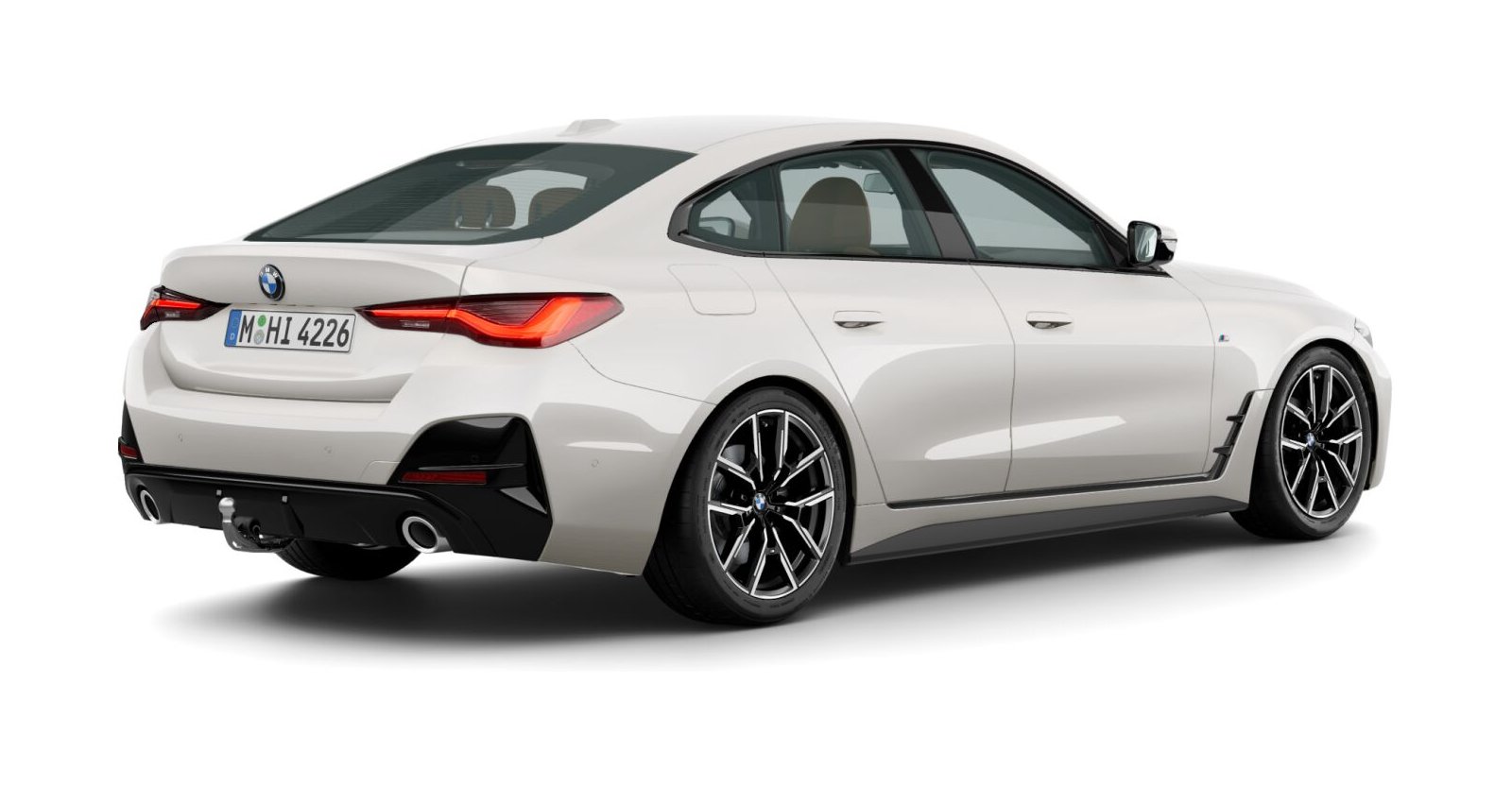BMW BMW 4er in Weiß von hinten BMW BMW 4er in Weiß von hinten