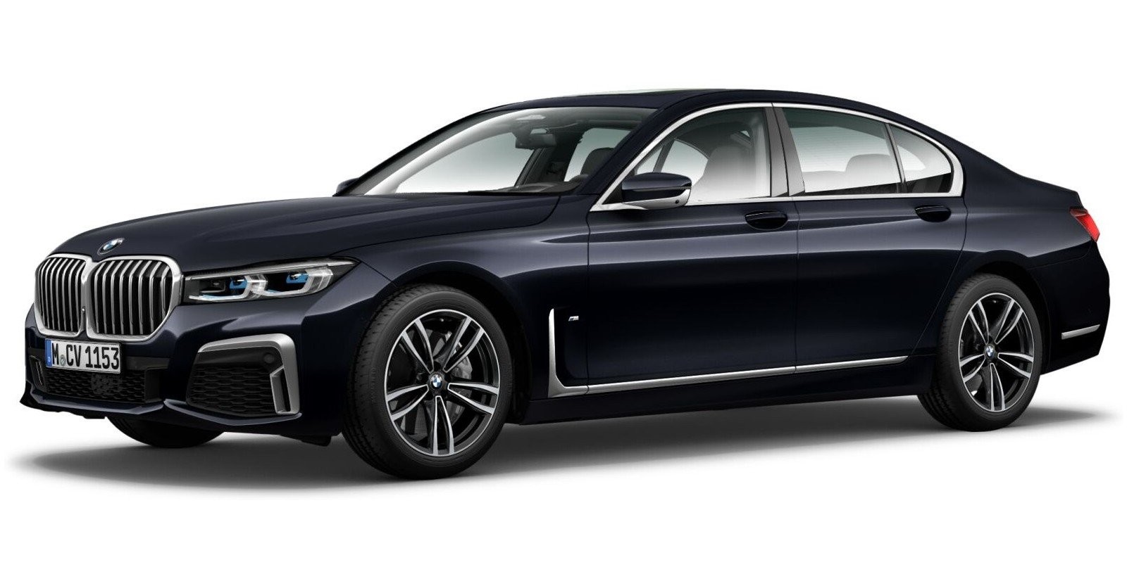 BMW BMW 7er in Schwarz von vorne BMW BMW 7er in Schwarz von vorne