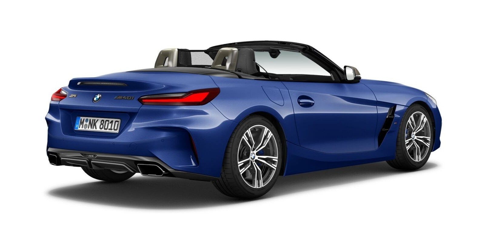 BMW BMW Z in Blau von hinten BMW BMW Z in Blau von hinten