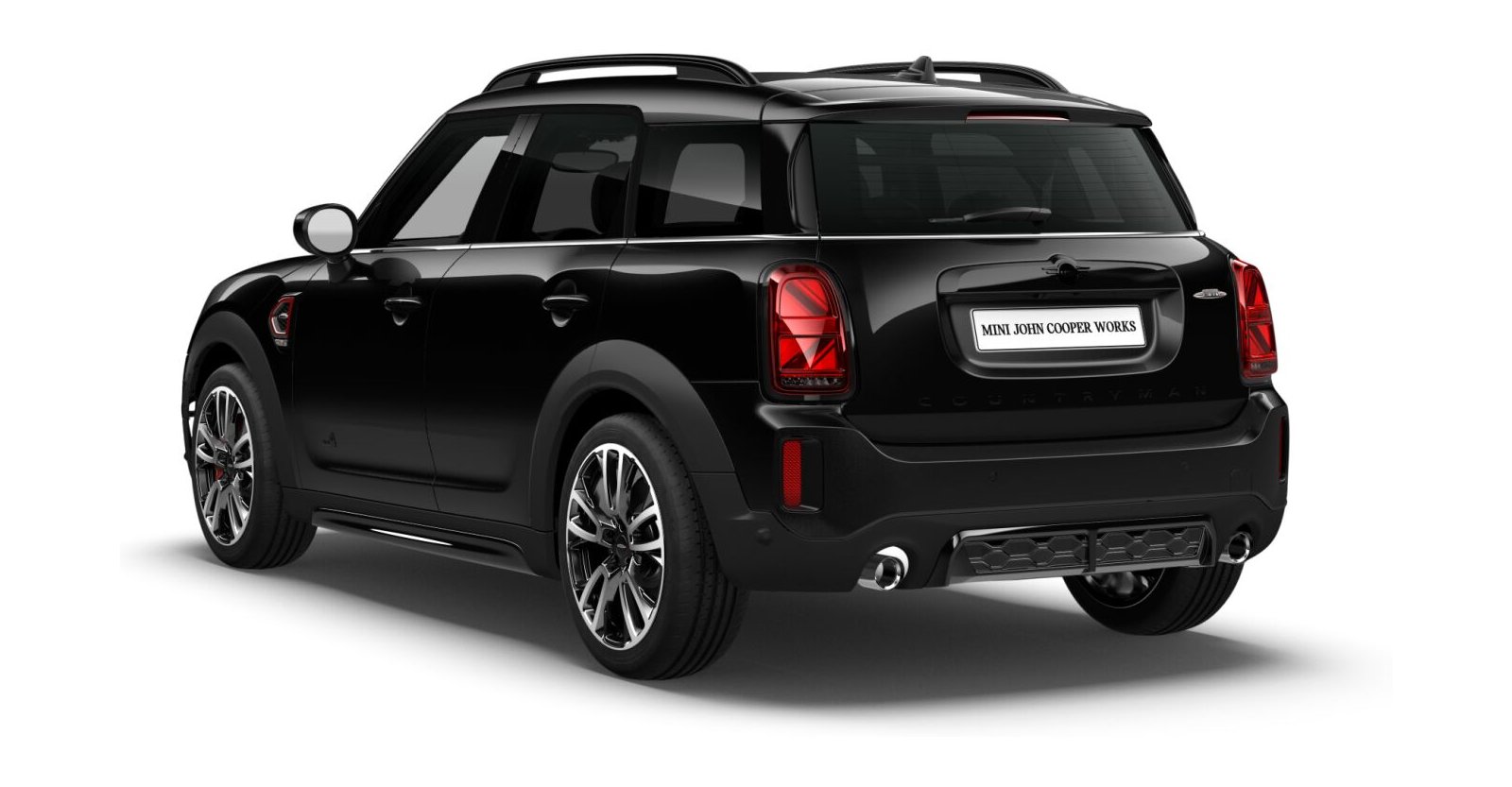 MINI MINI Countryman in Schwarz von hinten MINI MINI Countryman in Schwarz von hinten