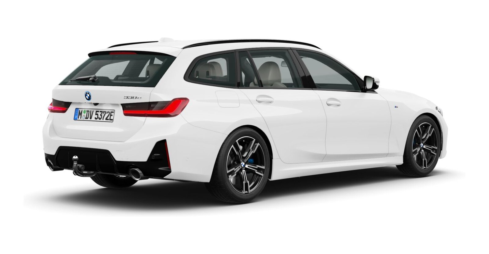 BMW BMW 3er in Weiß von hinten