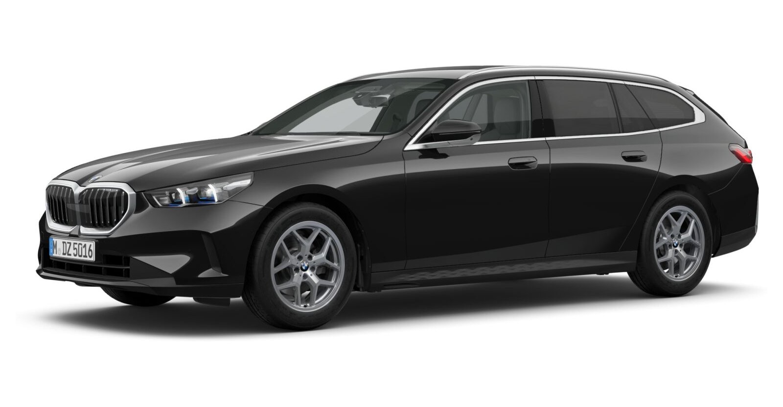 BMW BMW 5er in Schwarz von vorne