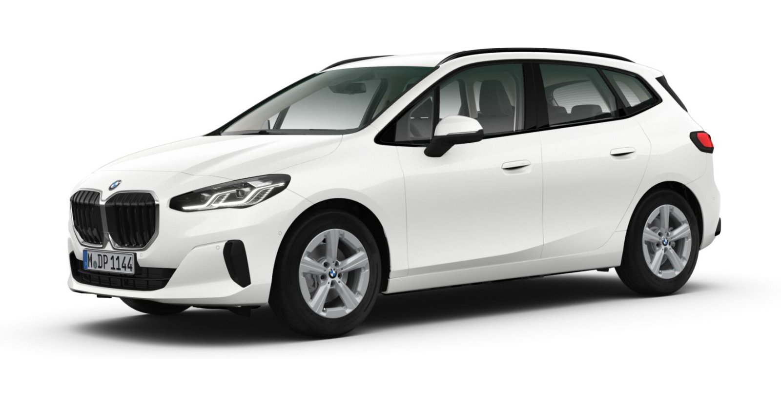 BMW 220i Active Tourer in Weiß von vorne BMW 220i Active Tourer in Weiß von vorne
