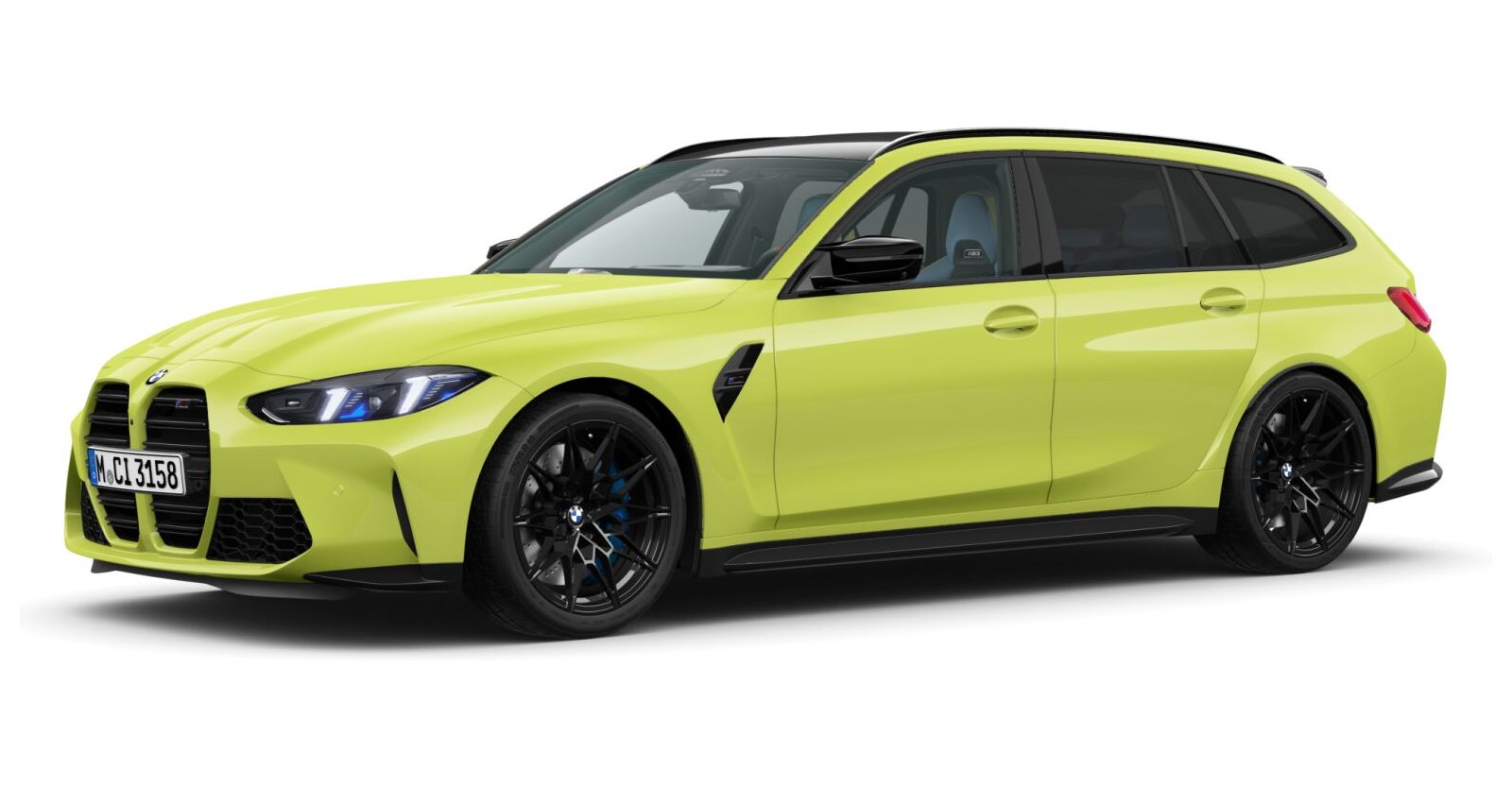 BMW BMW M in Gelb von vorne BMW BMW M in Gelb von vorne